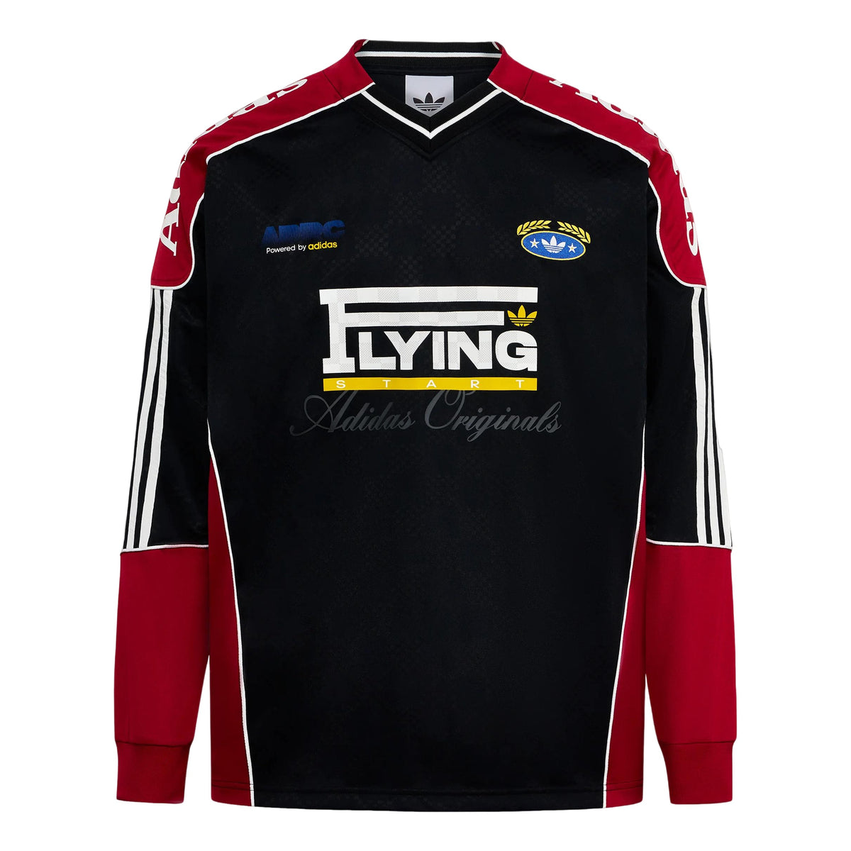 adidas RAC Jersey Asia Sizing 'Black Team Victory Red' LD6499 - adidas Professional Edition