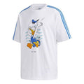 Men's adidas neo Donald Duck Sports Short Sleeve White T-Shirt GJ5646