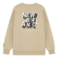 New Balance 3D Logo Printing Round Neck Sports Khaki AMT14318-BEI