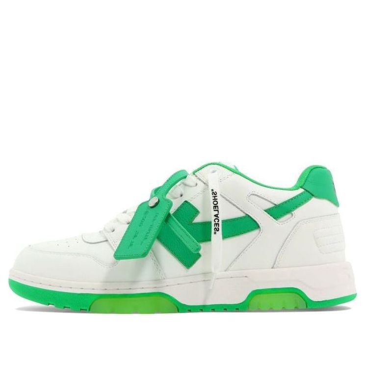 Off-White Out Of Office Low-Top Sneaker 'Green White' OMIA189S22LEA0010155
