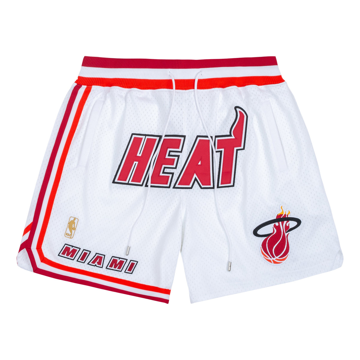 Mitchell & Ness x Just Don Miami Heat 1996-97 Logo Shorts 'White' PFSW6977-MHEYYPPPWHOR - Mitchell & Ness Professional Edition
