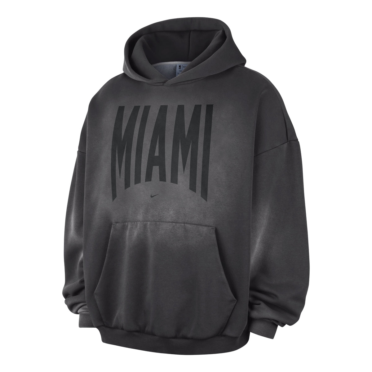 Nike Miami Heat Standard Issue Therma-FIT Fleece Hoodie 'Dark Charcoal White' II6024-099 - Nike Professional Edition