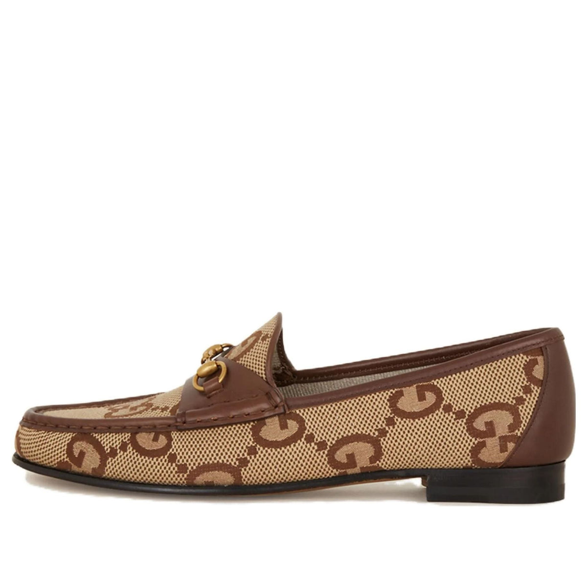 (WMNS) Gucci 1953 loafer with Horsebit 'Camel Ebony' 727581-FABB5-2559
