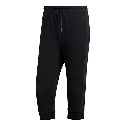 adidas M PNT 34 DK 3S Training Running Sports Slim Fit Cropped Pants Black FT2839