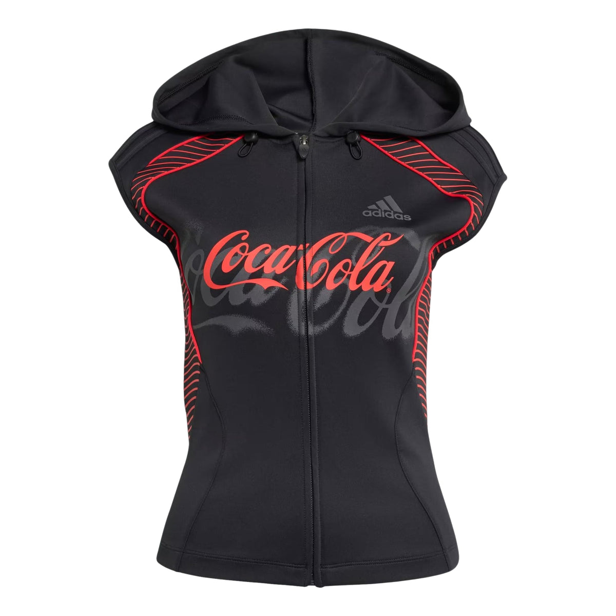 (WMNS) adidas x Coca-Cola Slouchy Gfx Hooded Top Asia Sizing 'Black' KY7569