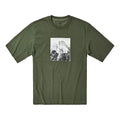THE NORTH FACE Large Printing Loose Fit Short Sleeve Couple Style Green 499V-37X