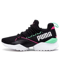 (WMNS) PUMA Muse Maia Street 1 Low-Top Running Shoes Black/Green 367355-01
