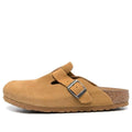 Birkenstock Boston Suede Embossed Narrow Fit 'Butterscotch Brown' 1025668