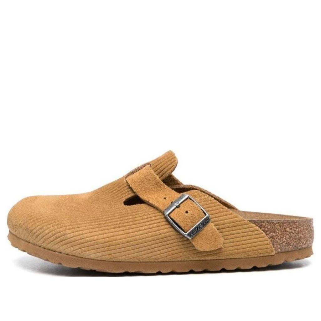 Birkenstock Boston Suede Embossed Narrow Fit 'Butterscotch Brown' 1025668