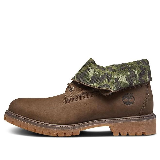 Timberland Roll Top Boots Basic 'Brown Green Camouflage' A21APW