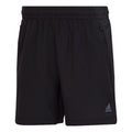 Men's adidas Solid Color Logo Printing Elastic Waistband Gym Shorts Black HD3557