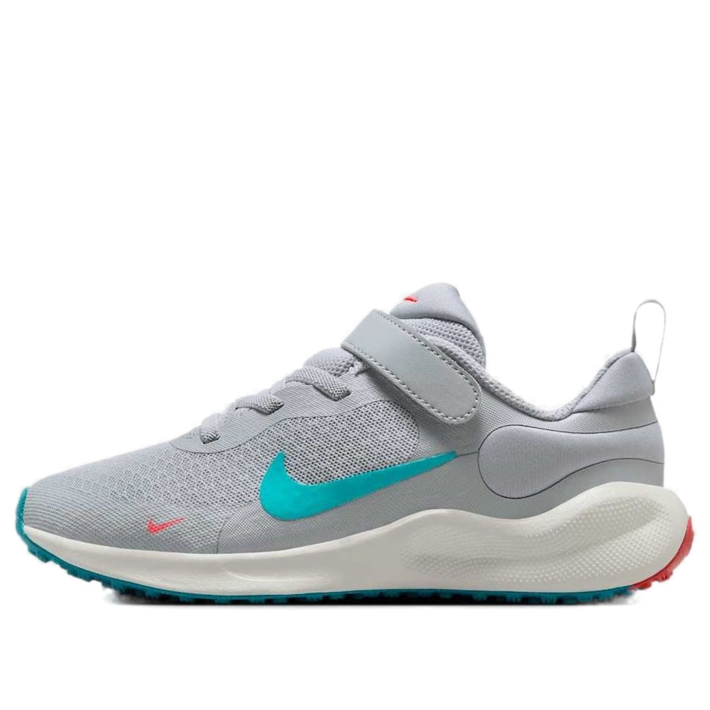 (PS) Nike Revolution 7 'Wolf Grey Bright Crimson Summit White Dusty Cactus' FB7690-008