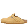 (WMNS) Birkenstock Boston Suede Leather Narrow 'Latte Cream' 1027752