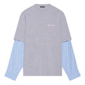 Balenciaga Political Campaign Layered T-Shirt 'Grey' 671401TKVJ11379