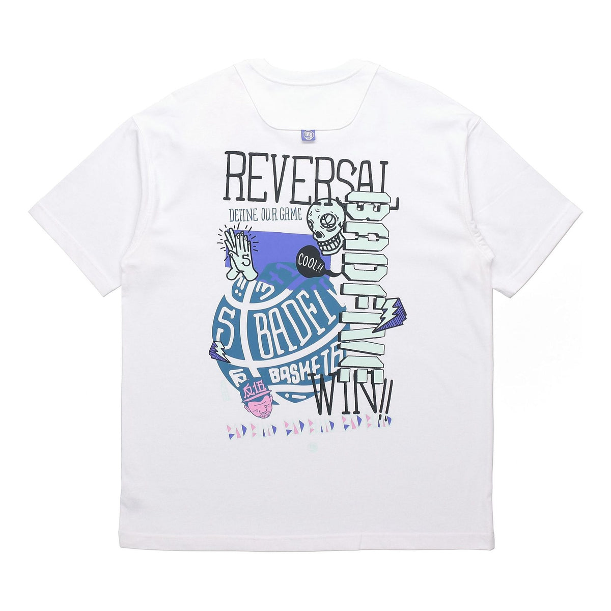Li-Ning BadFive Graphic Loose Fit T-shirt 'White' AHSR479-3