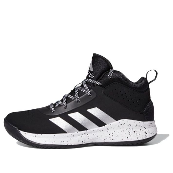 (PS) adidas Cross 'Em Up 5 J Wide 'Black Silver Metallic' FZ1473