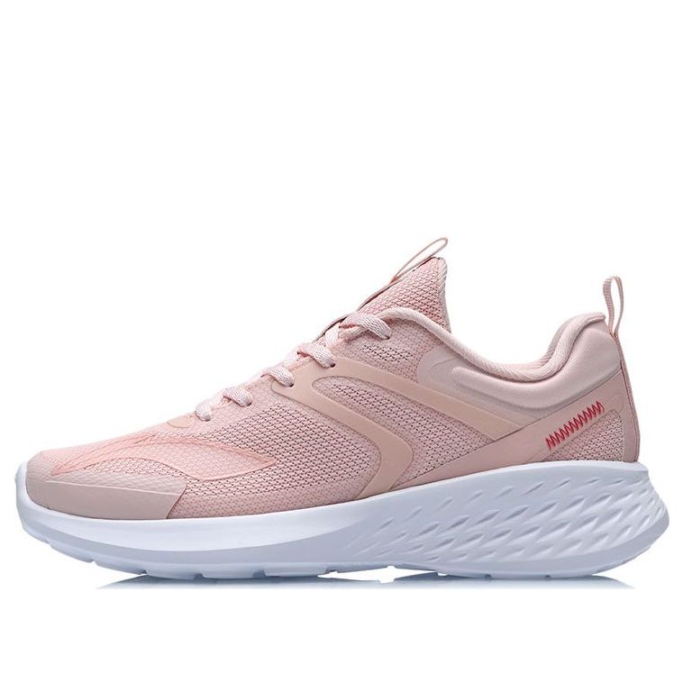 (WMNS) Li-Ning Lightweight Running Shoes 'Pink White' ARHR064-5