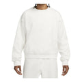 Nike Solid Color Round Neck Dropped Shoulder Sleeves Straight Long Sleeves Hoodie Men's White DA0318-030