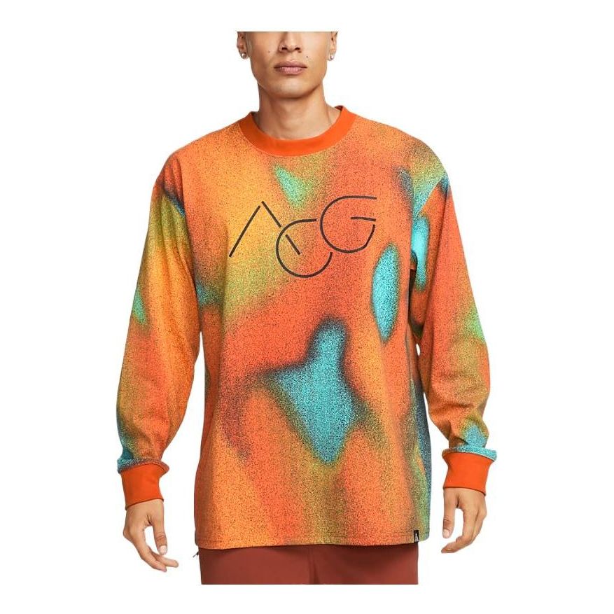Nike x ACG Allover Print Long-Sleeve Tee 'Tour Yellow' DV9663-719