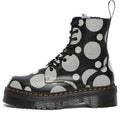 (WMNS) Dr. Martens Jadon Polka Dot Smooth Leather Platform Boots 'Black' 26882009