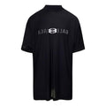 Balenciaga AI Logo Inside Out Oversized T-shirt 'Black Faded' 787358TQVJ41569