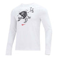 Men's Nike Training Athleisure Casual Sports Long Sleeves Round Neck White T-Shirt DM5693-100