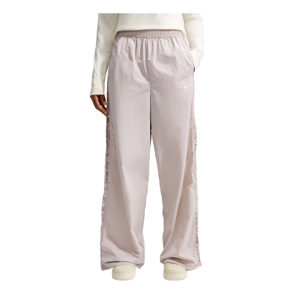 (WMNS) Nike Sportswear Loose Mid-Rise Lace Track Pants 'Cream II White' IU1983-236