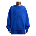 (WMNS) Nike Studio Fleece Medium Weight Graphic Pack Oversized Embossed Crew 'Old Royal' IU1139-417