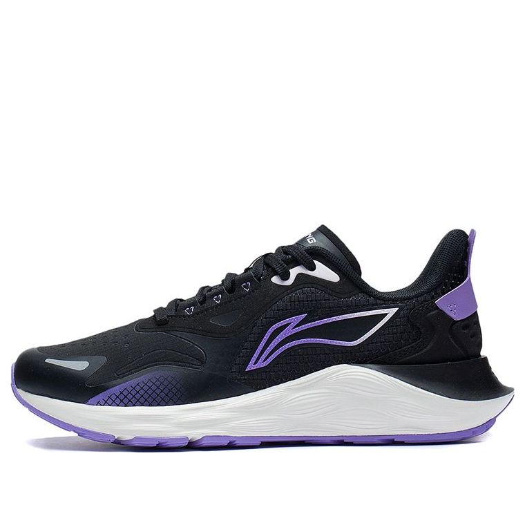 (WMNS) Li-Ning Daily Running Clouds Running Shoes 'Black Purple' ARSS014-1