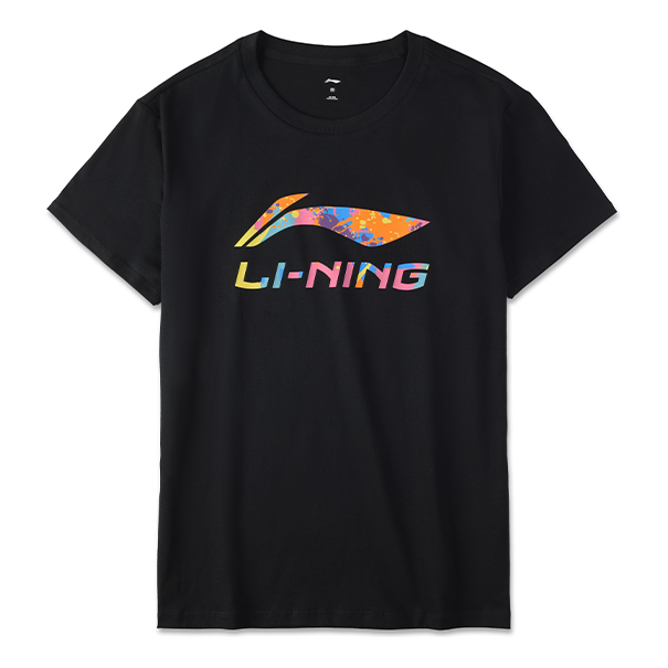 Li-Ning Classic Logo T-shirt 'Black Multi' AHSU835-1