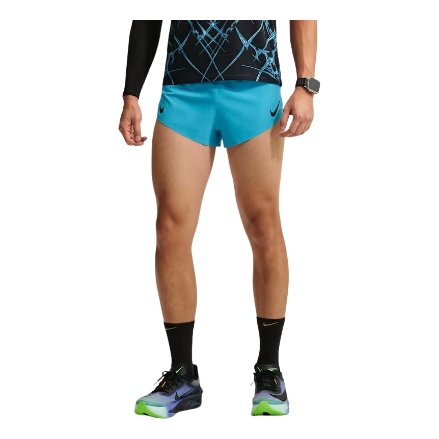 Nike AeroSwift Dri-FIT ADV 2" Brief-Lined Shorts 'Light Current Blue Black' FN3350-418
