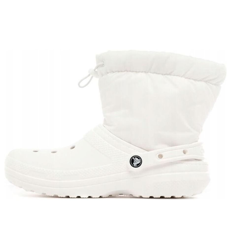 (WMNS) Crocs Classic Lined Neo Puff Boots 'White' 206630-143