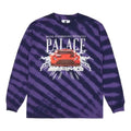 PALACE SS21 x AMG Unisex Longsleeve Purple Logo Printing Long Sleeve Sweatshirt Purple P20AMGLS002