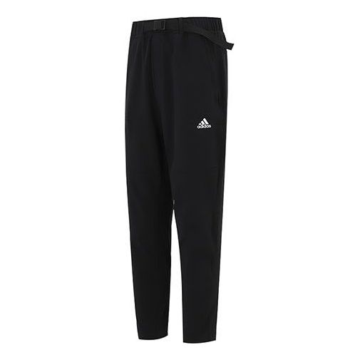 Men's adidas Th Strech Wvpt Solid Color Casual Sports Pants/Trousers/Joggers Black HE9890