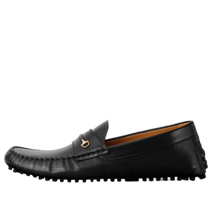 Gucci Interlocking G Driver Loafers 'Core Black' 752621-D3V00-1000