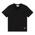 Gucci SS21 Linen V-neck tee 'Black' 645269-XJC6N-1043