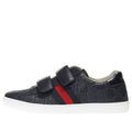 (GS) Gucci Leather Sneaker With Web 'Black' 455496-DF720-4073