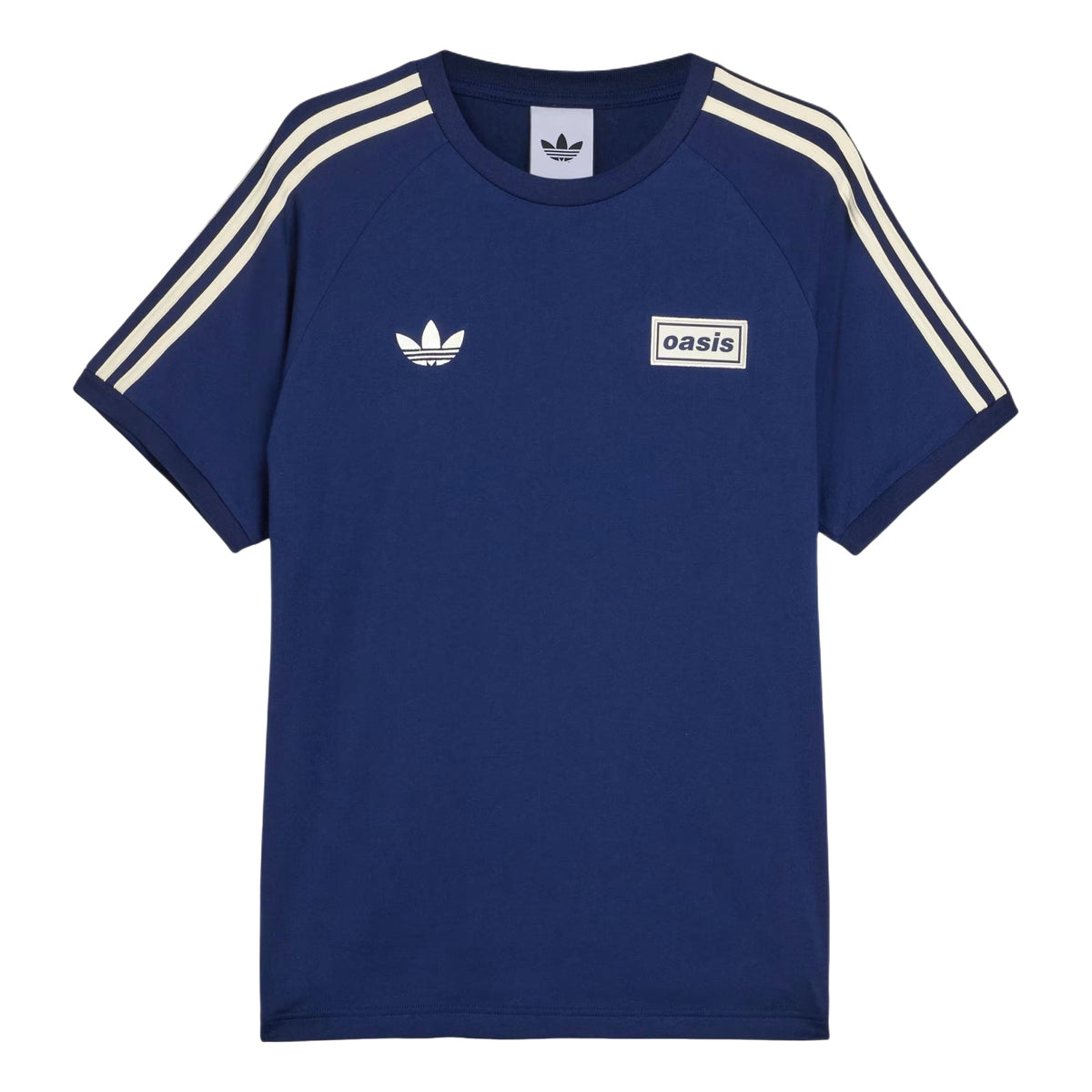 adidas Tour Three Stripe T-Shirt Asia Sizing 'Night Indigo Cream White' KW6282