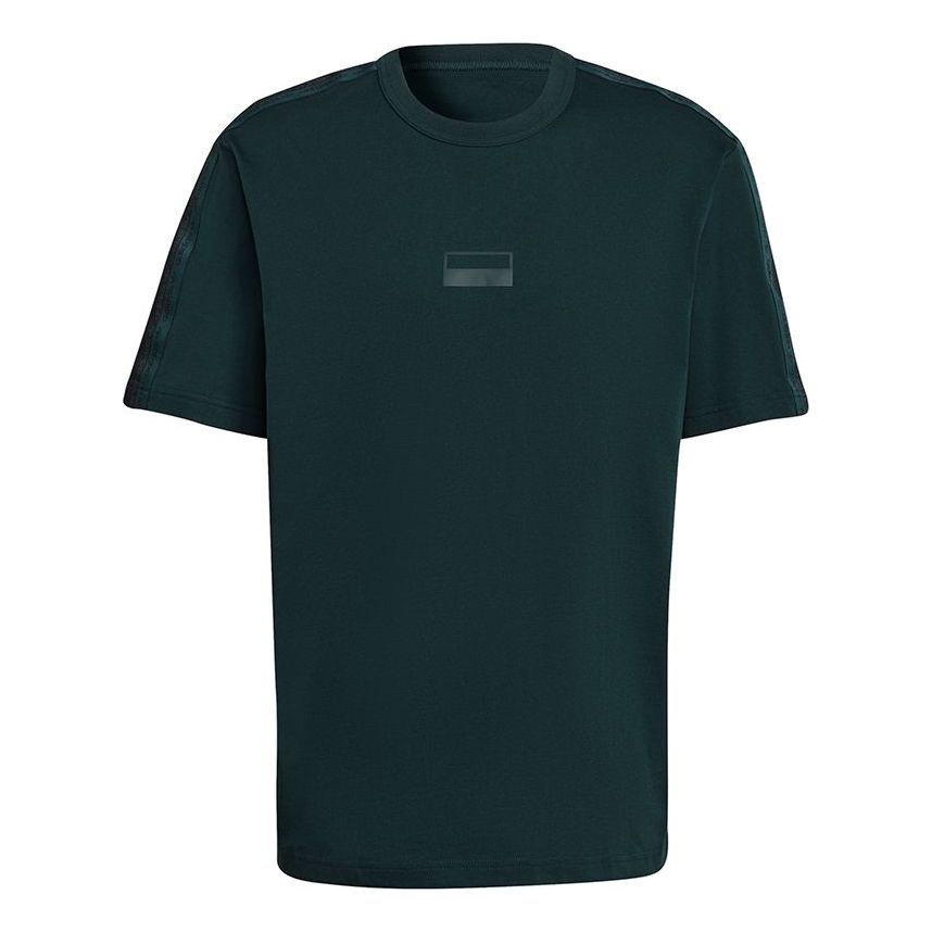 adidas originals R.y.v. Logo Tee Loose Sports Crewneck Short Sleeve Green H11497