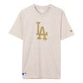 New Era Printing Logo Short Sleeve Couple Style Beige 12147608