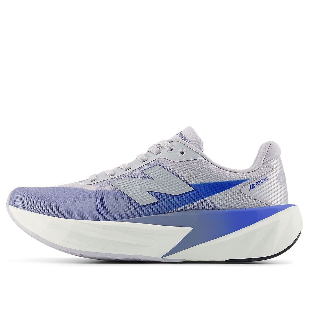 (WMNS) New Balance FuelCell Rebel v5 'Pearl Grey Dusk Shower Blue Bird' WFCX8GO