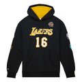 Mitchell & Ness x NBA Los Angeles Lakers HOF Fleece Hoodie 'Pau Gasol 16' FPHD6861-LALYYPGABLCK