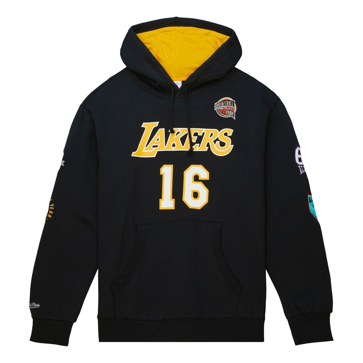 Mitchell & Ness x NBA Los Angeles Lakers HOF Fleece Hoodie 'Pau Gasol 16' FPHD6861-LALYYPGABLCK