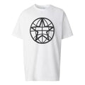 Men's Burberry Pattern Printing Cotton Round Neck Short Sleeve White 80309171