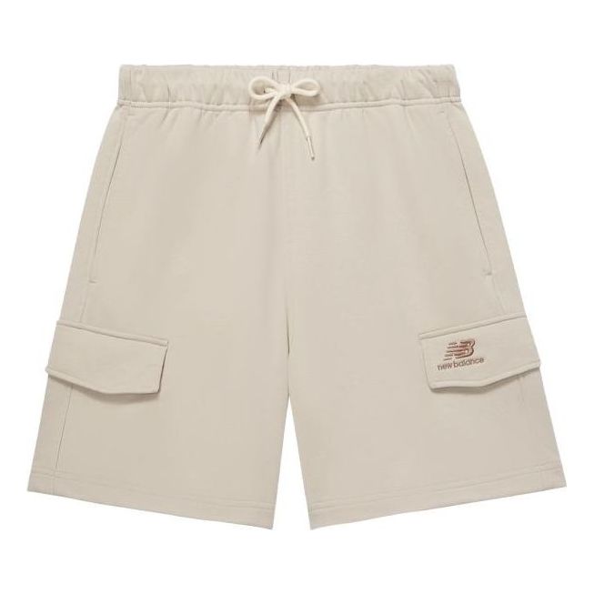 New Balance Logo Sport Cotton Shorts Asia Sizing 'Beige Brown' 5VD24043-LBE