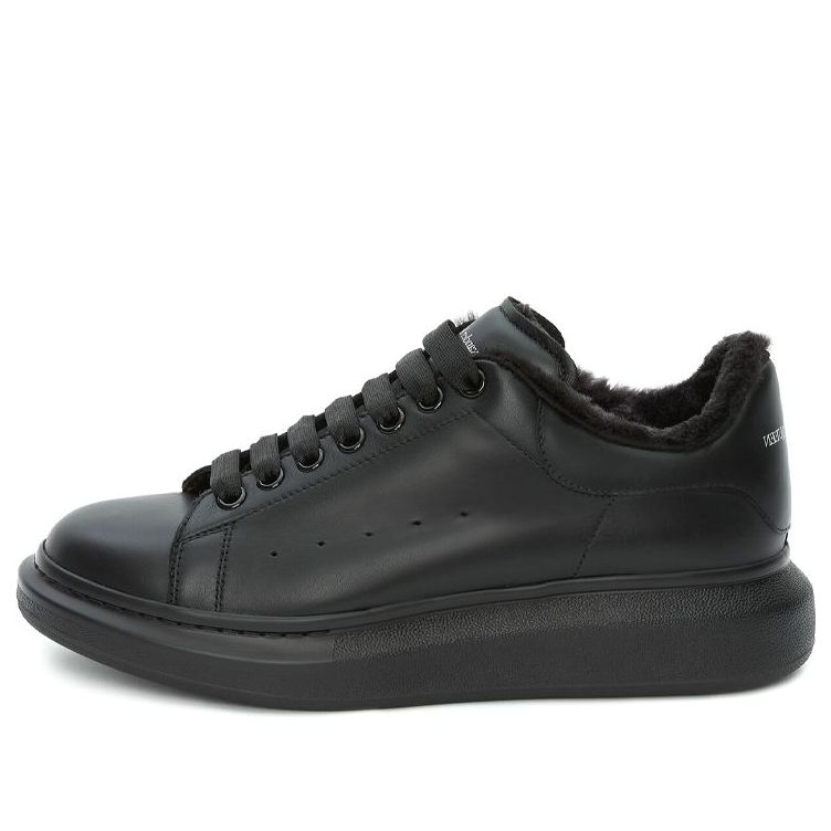 Alexander McQueen Oversized Sneaker 'Black Wool' 604228WHVJX1000