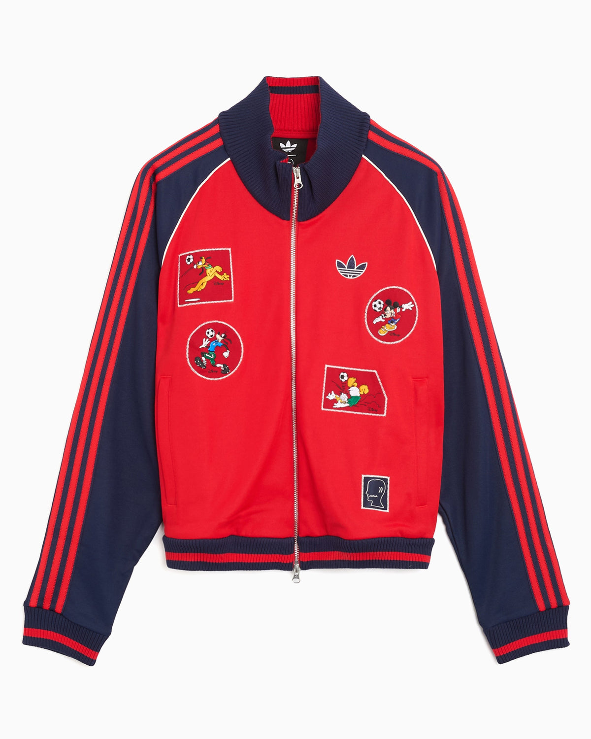 Sudadera con cremallera con parches adidas Originals x Brain Dead x Disney para hombre